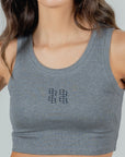 GREY CROP TOP