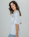 WHITE T-SHIRT OVERSIZED
